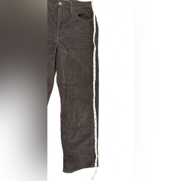 Levi’s Ribcage Straight Ankle Corduroy Pants Gray Size 30 - Picture 9 of 9